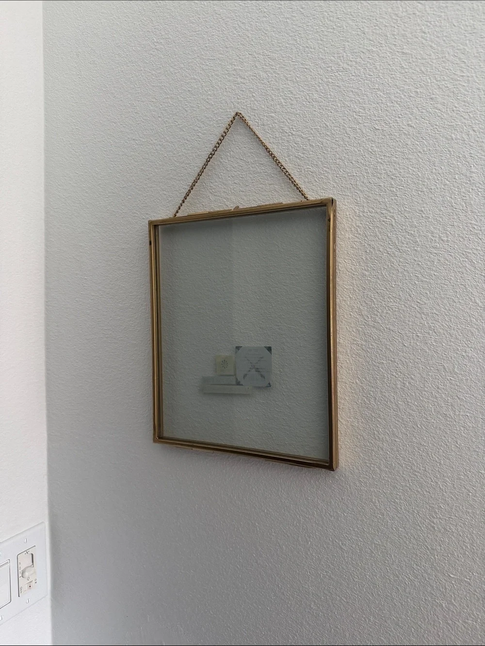 “Shadowbox” Gold Frame